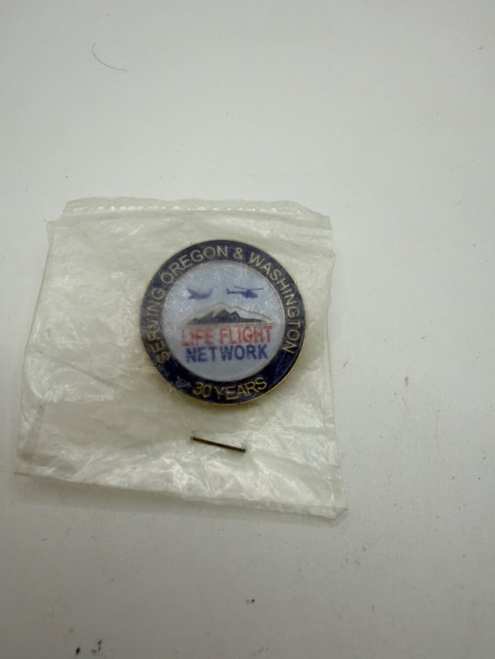 Life Flight Network 30-Year Anniversary Pin Gold Tone Collectible Lapel Badge